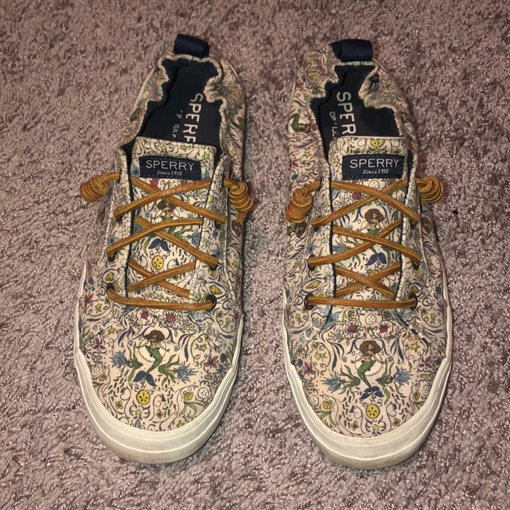 SPERRY // Mermaid Print Slip On Shoes